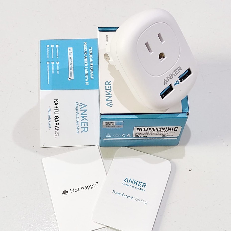 Jual Anker Power Extend USB Plug Garansi Resmi -A9211 | Shopee Indonesia