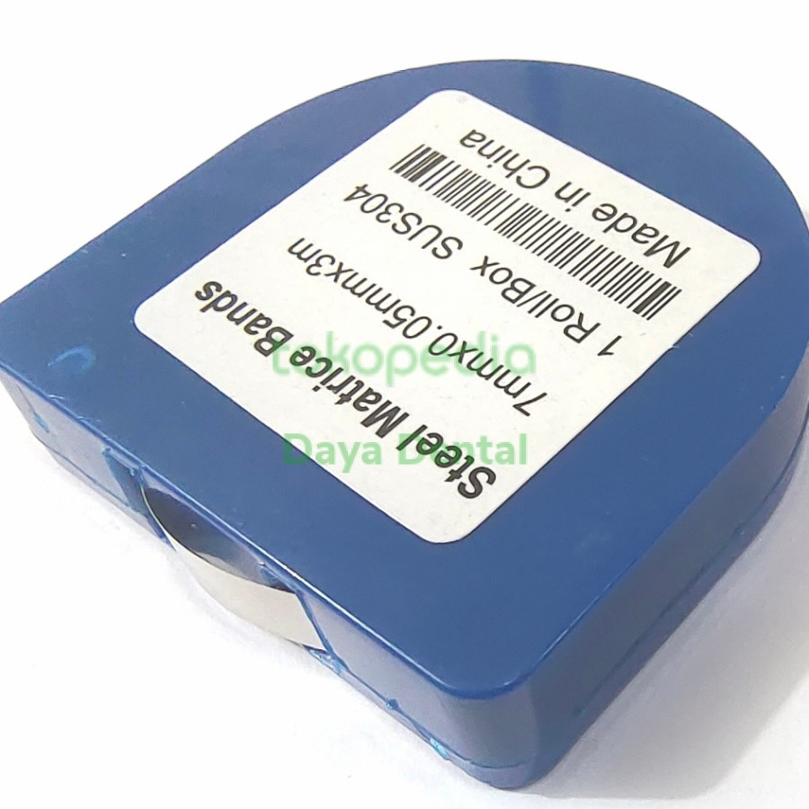 Dental Steel Matrice Bands - 7mm Width, 0.04mm Thickness, 3m Roll/Box By ZT Dental