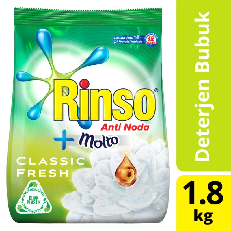 Jual Rinso deterjen Molto 1,8kg | Shopee Indonesia