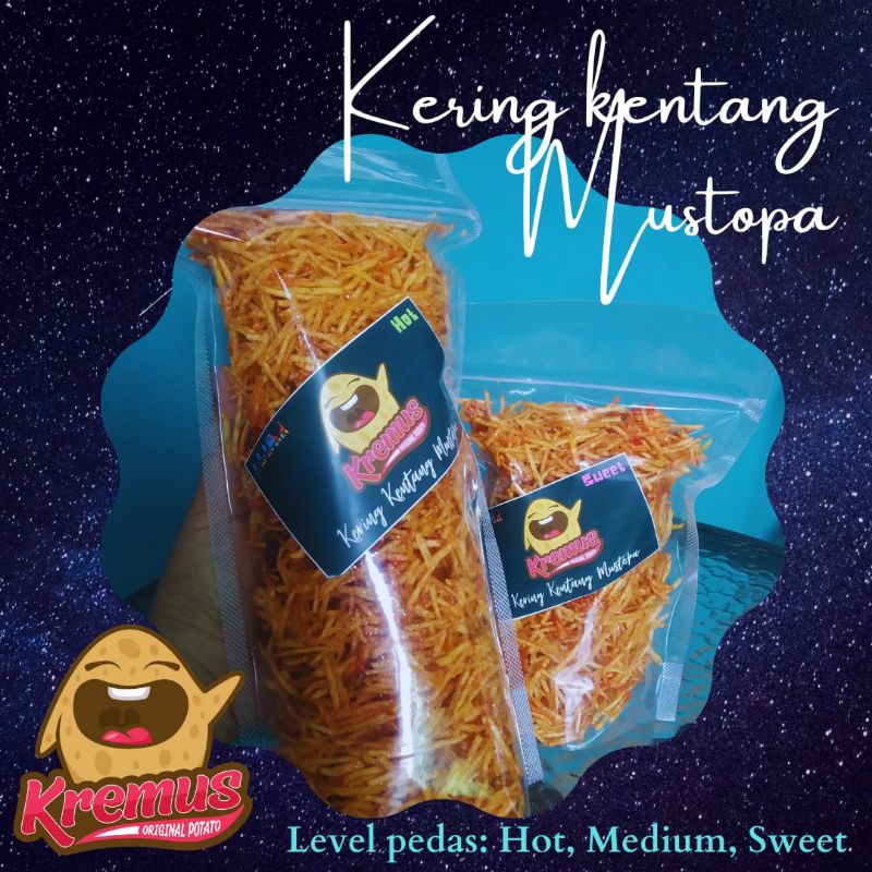 Jual Kremus Kering kentang Mustofa / pencok / kentang kering | Shopee ...