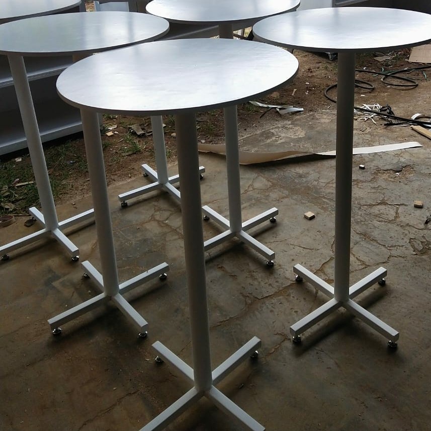 Jual Meja Cafe Resto Bulat Diameter 60cm Tinggi 110cm Meja Bar Shopee