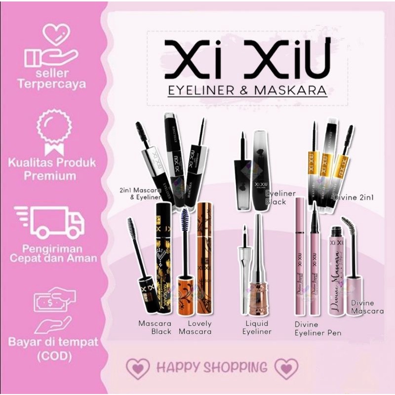 Jual MASKARA DAN EYELINER XI XIU / MASKARA 2IN1 XI XIU DIVINE