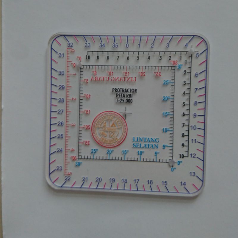 Jual Protractor Peta RBI Skala 1:25.000 | Shopee Indonesia