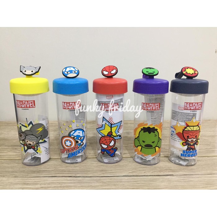 Jual Miniso Marvel Plastic Water Bottle Botol Air Minum Plastik ...