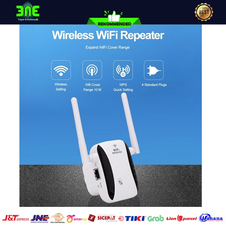 Jual Access Point Wifi Extender Router Repeater 300Mbps 2 Antena Wireless Shopee Indonesia