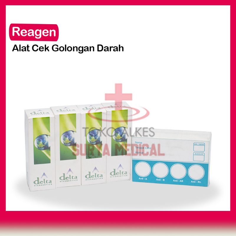 Jual Reagen Goldar | Alat Cek Golongan Darah DELTA | Shopee Indonesia