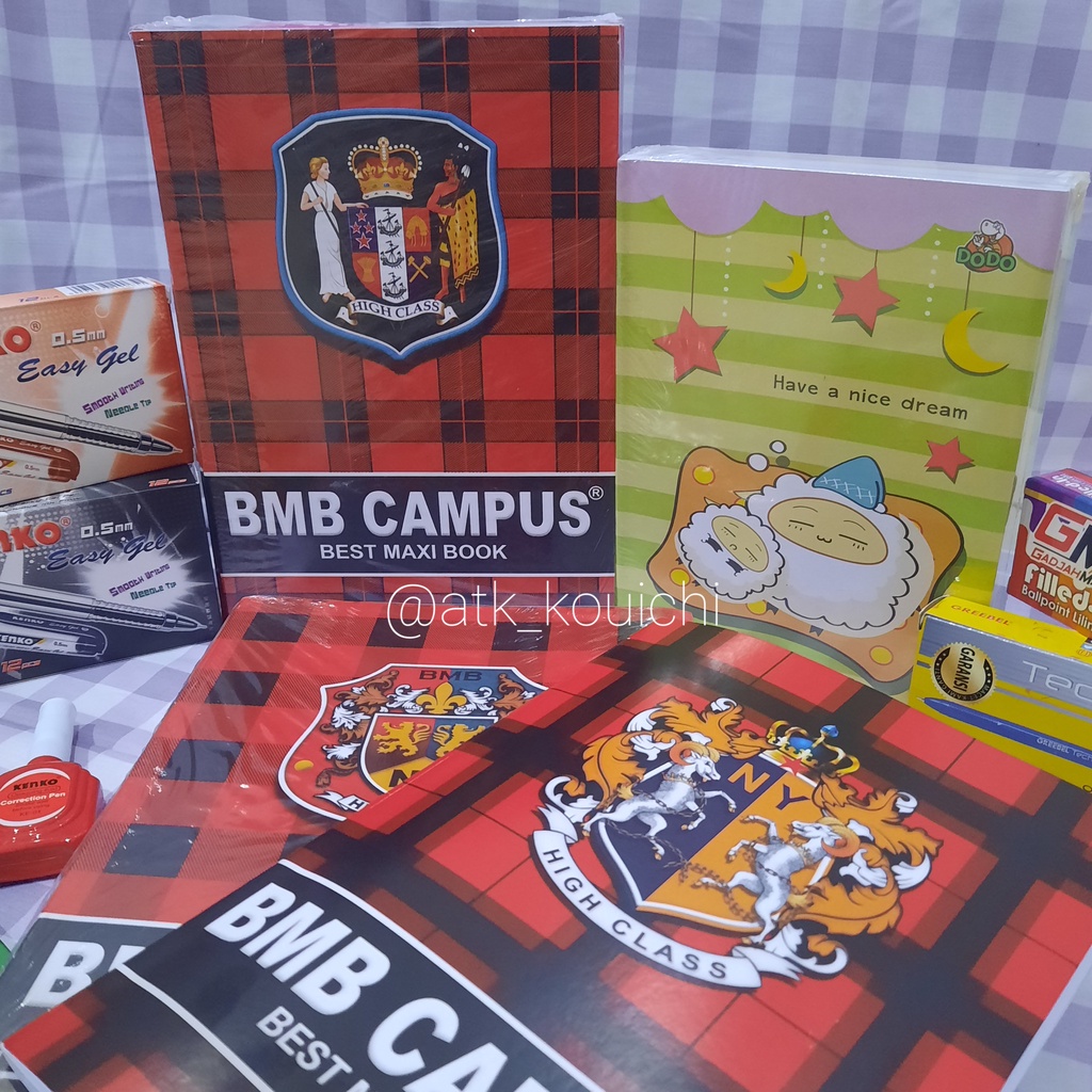 Jual [ GROSIR ] BUKU TULIS BMB CAMPUS 50 LEMBAR UKURAN BOXY | BUKU