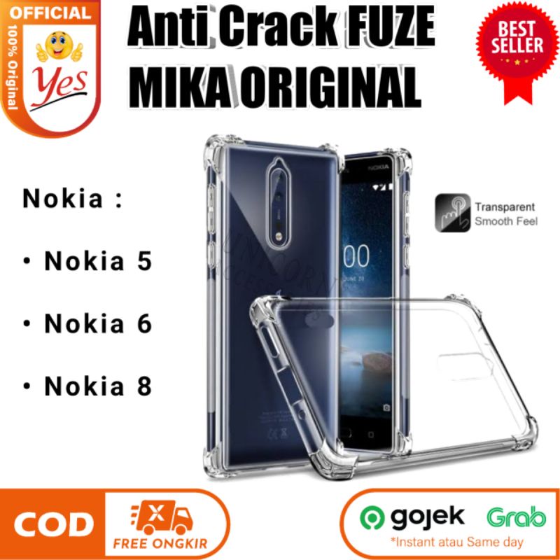Jual Case Anti Crack Fuze NOKIA 5 6 8 Hardcase Casing Acrylic Mika ...