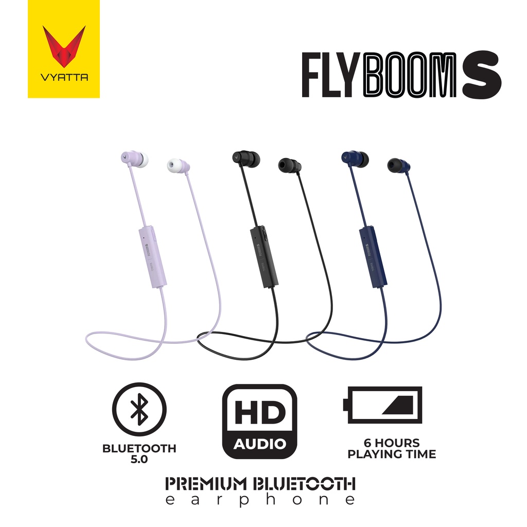 Jual Vyatta Flyboom S Sport Bluetooth Headset 11 In 1 High