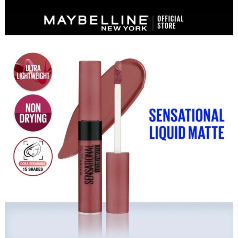 Jual Maybelline Sensational Liquid Matte Lipstick Unnudes Nude Nuance Non Drying Shopee Indonesia 4580