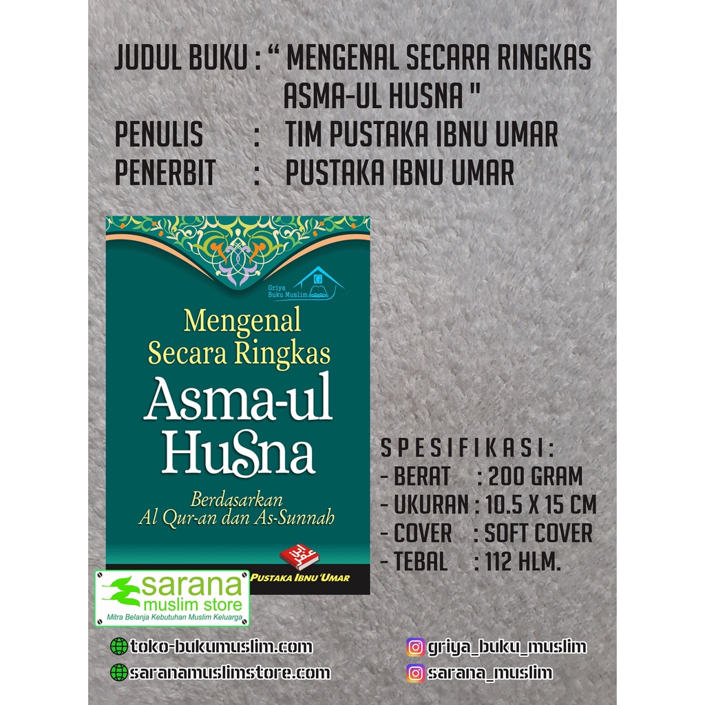 Jual Buku Saku Mengenal Secara Ringkas Asma Ul Husna Shopee Indonesia 3291