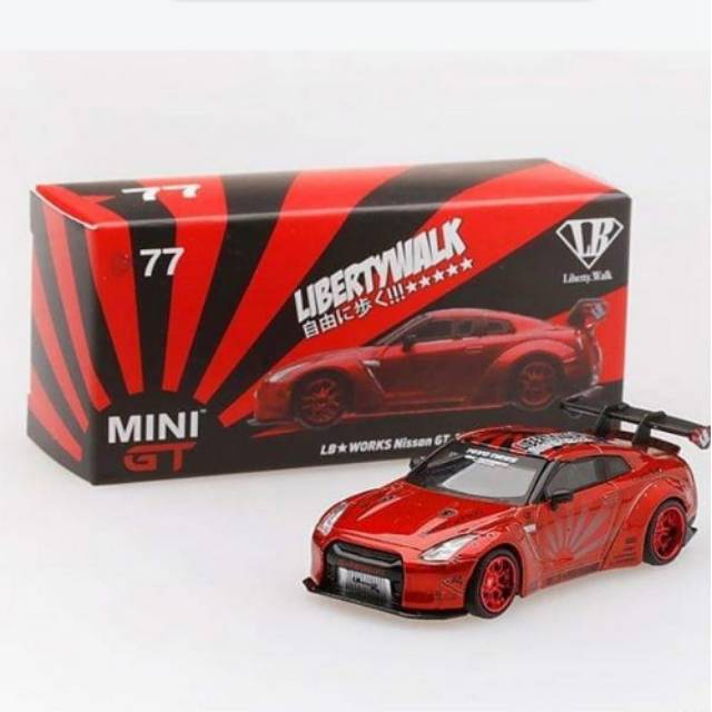 Jual MiniGT Mini GT Nissan GTR R35 Candy red Type 1 Rear Wing 