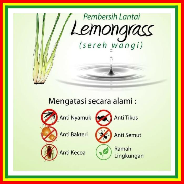 Jual Cairan Pembersih Lantai Sereh Wangi Lemongrass 1 Liter Karbol