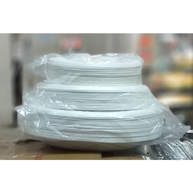 Jual Piring Plastik Putih Susu Ukkecil Sedang Dan Besar Isi 50 Pcs Shopee Indonesia 