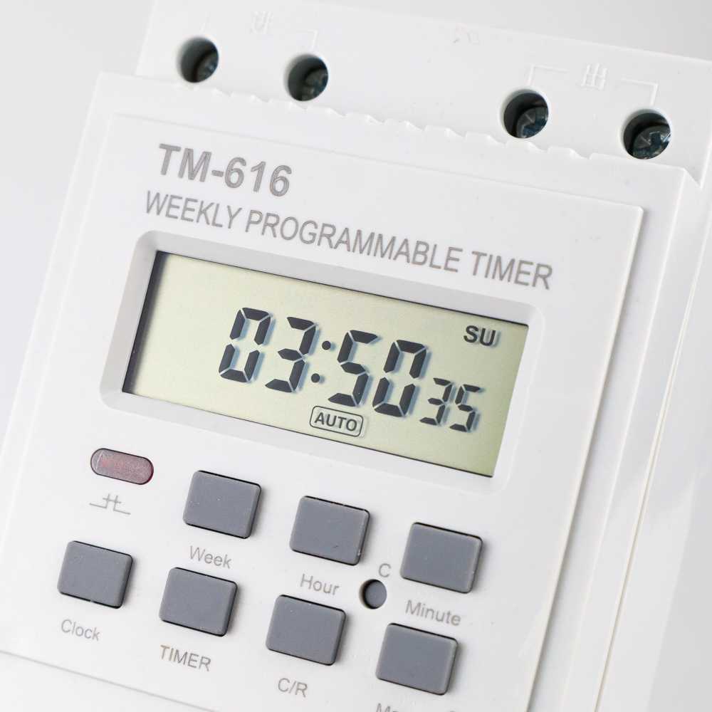 Jual Power Timer Programmable Time Switch Relay 220 V 30 A TM616W ...