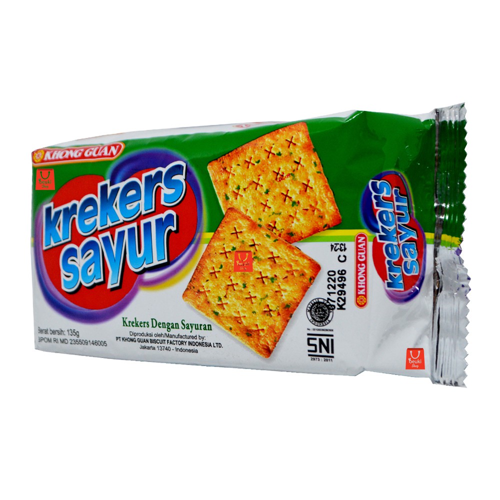 Jual Khong Guan Krekers Sayur Crispy Biskuit Krekers Dengan Sayuran ...