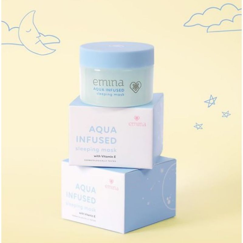 Jual EMINA AQUA INFUSED SLEEPING MASK 30 gram SLEEPING MASK EMINA