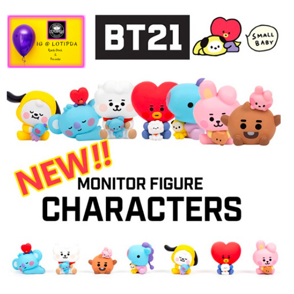 Jual READY STOCK BT21 NEW MONITOR FIGURE LITTLE BUDDY VERSION OFFICIAL ...