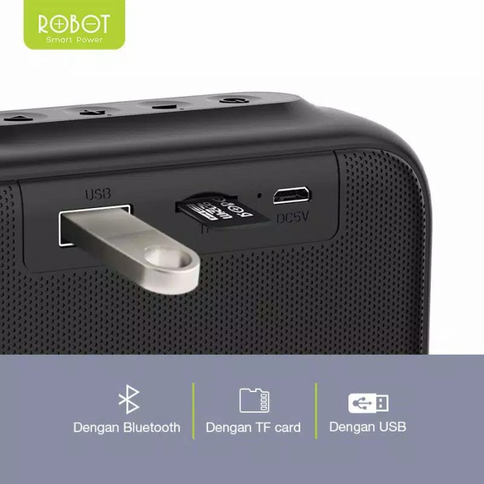 Jual ELEKTRONIK AUDIO ROBOT RB100 SPEAKER BLUETOOTH WIRELESS PORTABLE ...