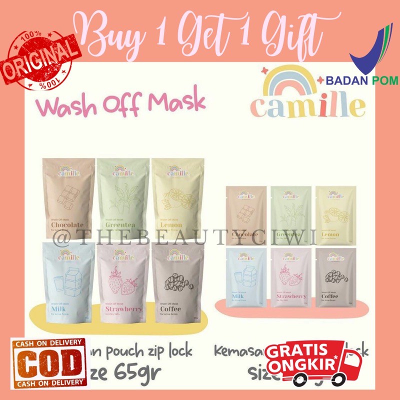 Jual [FREE GIFT] MASKER CAMILLE / WASH OFF MASK CAMILLE BEAUTY | Shopee