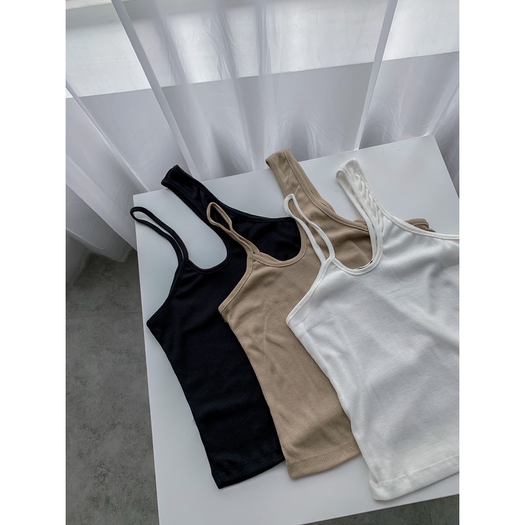 Jual Sweet Berry - Taylor Tank (Tank Top Silang Rajut Wanita) | Shopee ...