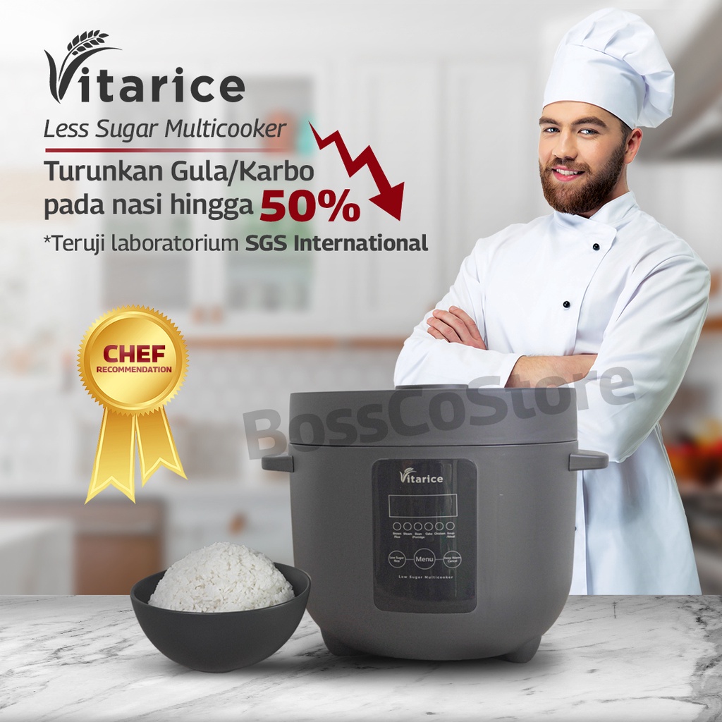 Jual VITARICE Low Carbo Rice Cooker / Low Sugar Rice cooker/ penanak