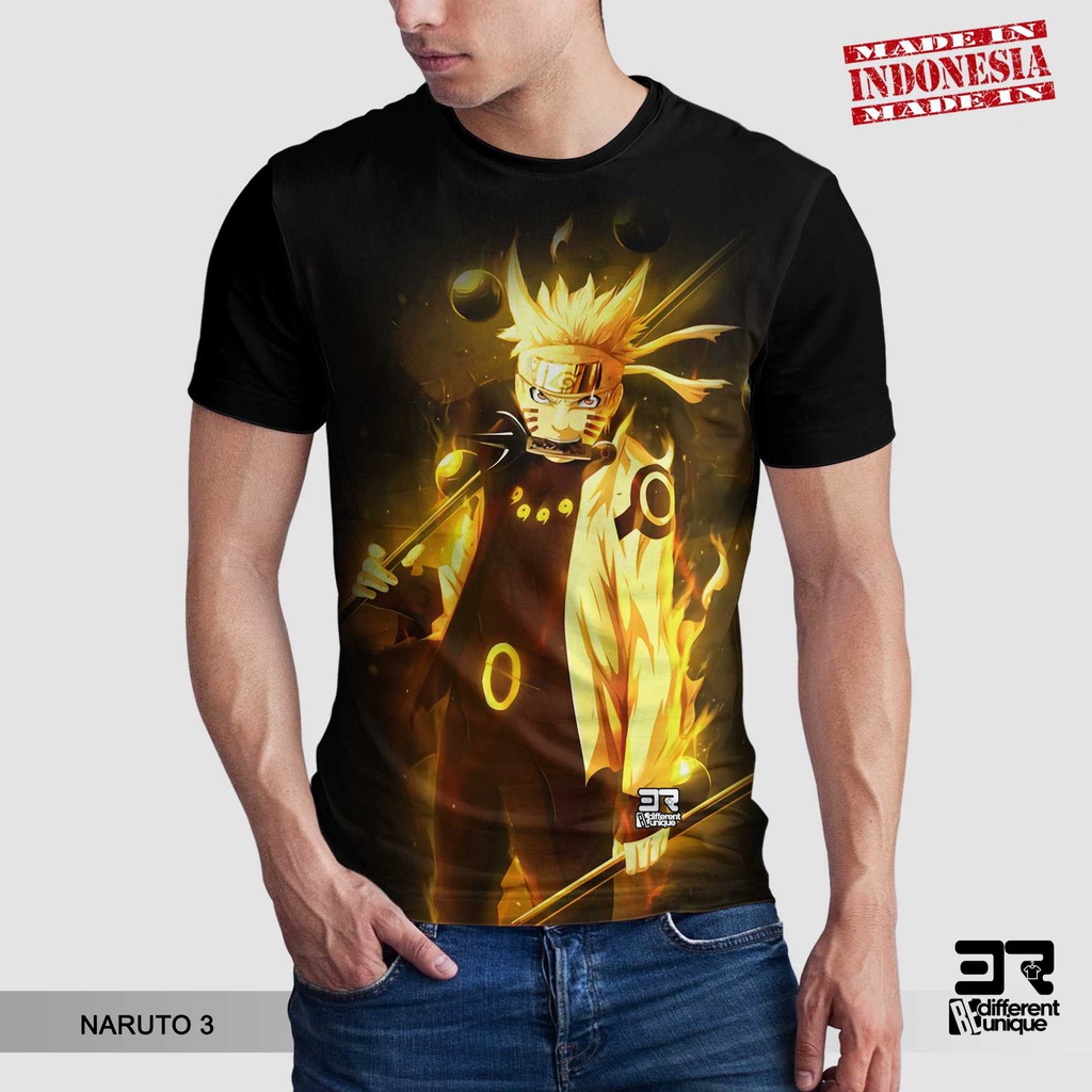 Jual [ COD ] KAOS PRINTING GAMBAR ANIME NARUTO / BORUTO KARAKTER NARUTO