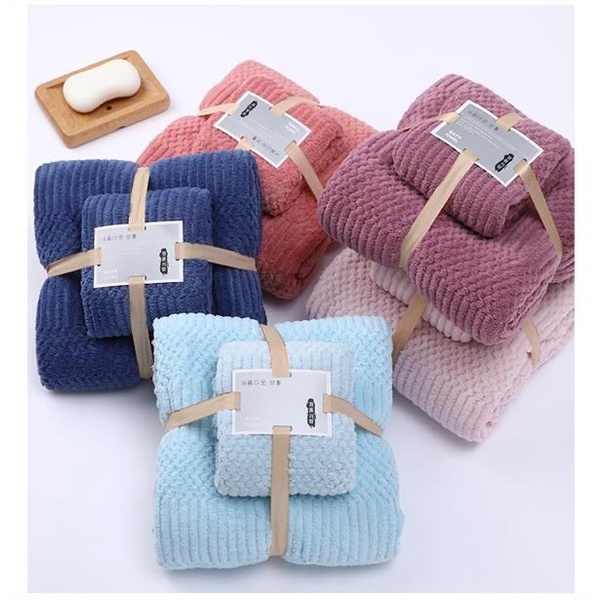 Jual [HY.OLSHOP12] Handuk Set 2in1 Handuk Mandi And Wajah Handuk Mandi ...