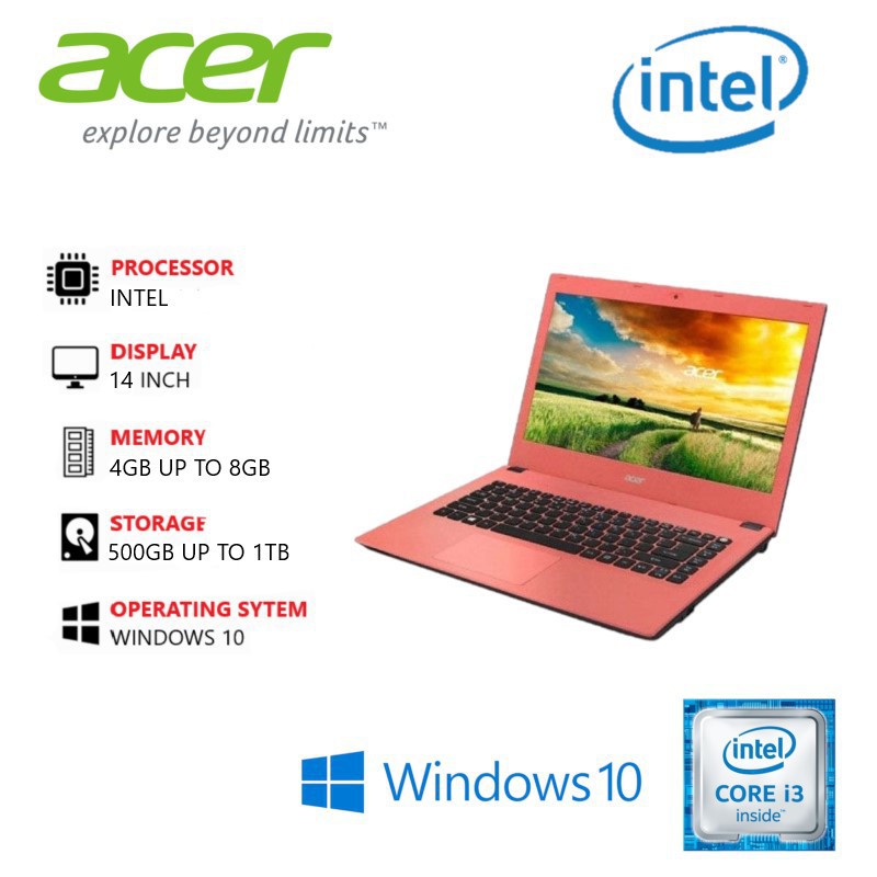 laptop acer i3 ram 8gb