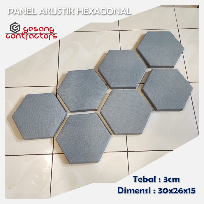 Jual Panel Akustik Hexagon 30cm (30x26x15cm) Tebal 3cm | Busa Peredam ...