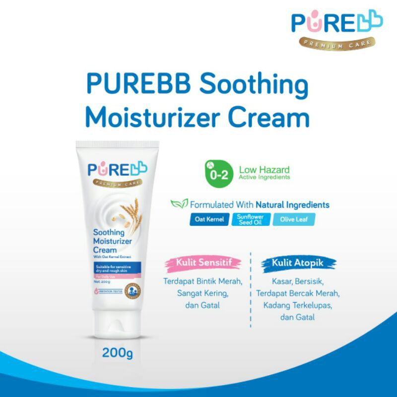 Jual Pure BB Baby Soothing Moisturizer Cream 200gr | Shopee Indonesia
