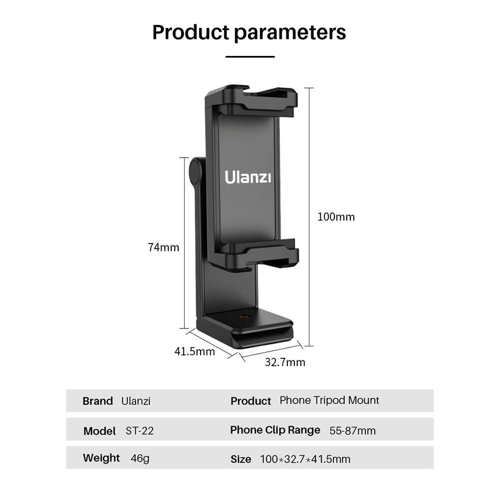 Ulanzi ST-22 Tripod Mount Holder Price in Bangladesh