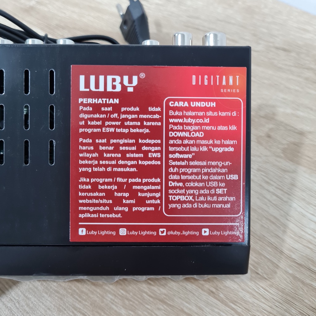 Jual Set Top Box TV Analog ke Digital Luby Tabung LCD LED Reciever DVB ...