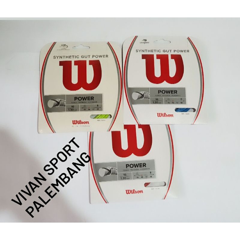 Jual Senar Raket Tenis Wilson Synthetic Gut Power