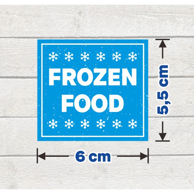 Jual Stiker Label Kemasan Makanan Frozen Food Sticker Packing Makanan