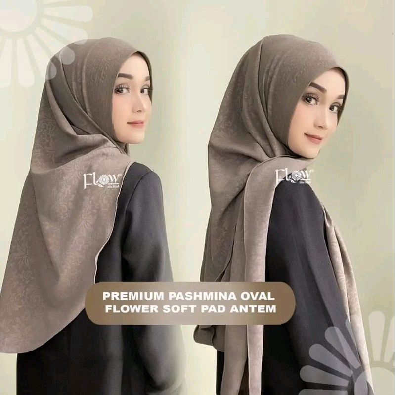 Jual Pashmina Oval Flower Softpad Original Flow Shopee Indonesia