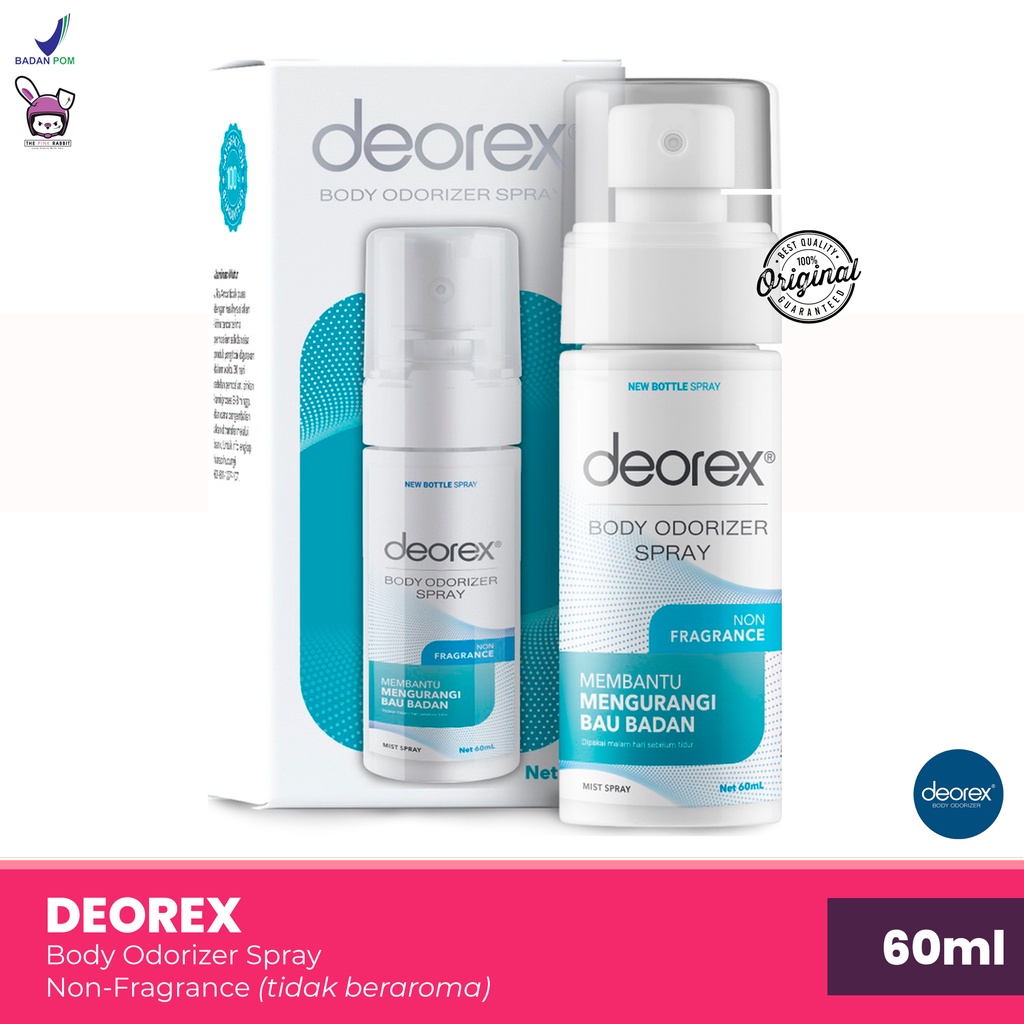 Jual DEOREX Antiperspirant Deodorant Body Odorizer Spray 60ml | Shopee ...