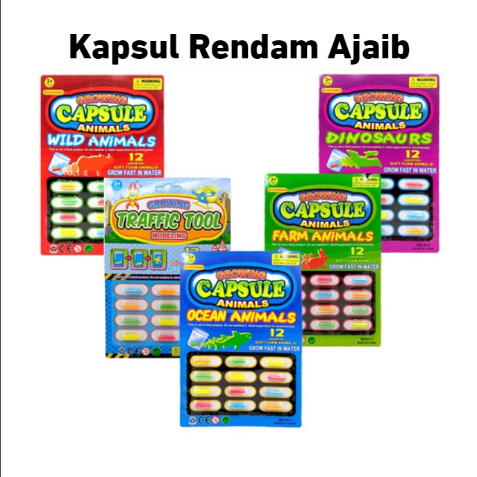 Jual BB7 - Capsule Creature Toys Mainan Air Anak Kapsul Rendaman ...