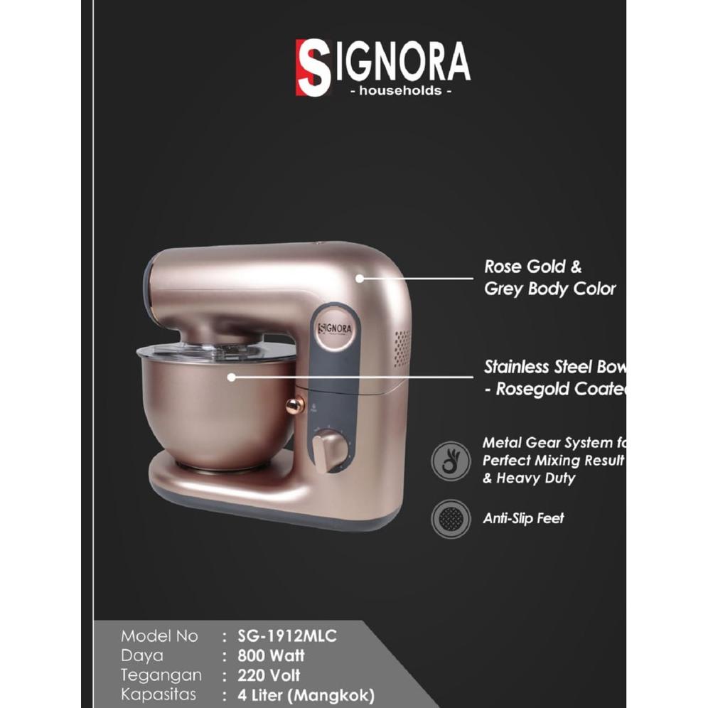 Jual SIGNORA MIXER LA COSTE MIXER ROTI MIXER KUE PLUS BONUS Mixer dengan Mangkok Mixer Berdiri