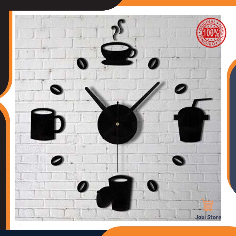 Jual Jam Dinding Besar Unik Minimalis Murah Custom Karakter Kaligrafi ...