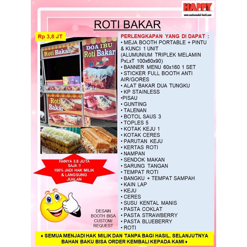 Jual PAKET USAHA FRANCHISE ROTI BAKAR VIRAL TOAST BREAD KEKINIAN ...