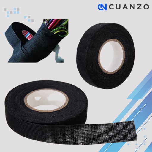 Jual Lakban Kabel Listrik Adhesive Cloth Wiring Tape Mm Solasi Kabel Listrik Bakar Hitam Pvc