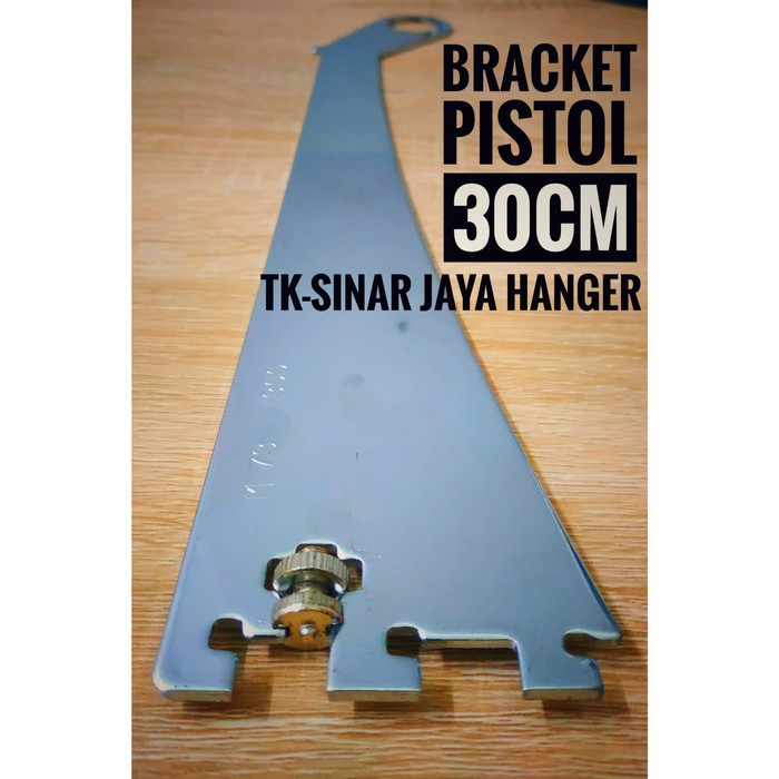 Jual Bracket Pistol Penyangga Kaca dan Pipa. Ukuran 30 CM | Shopee ...