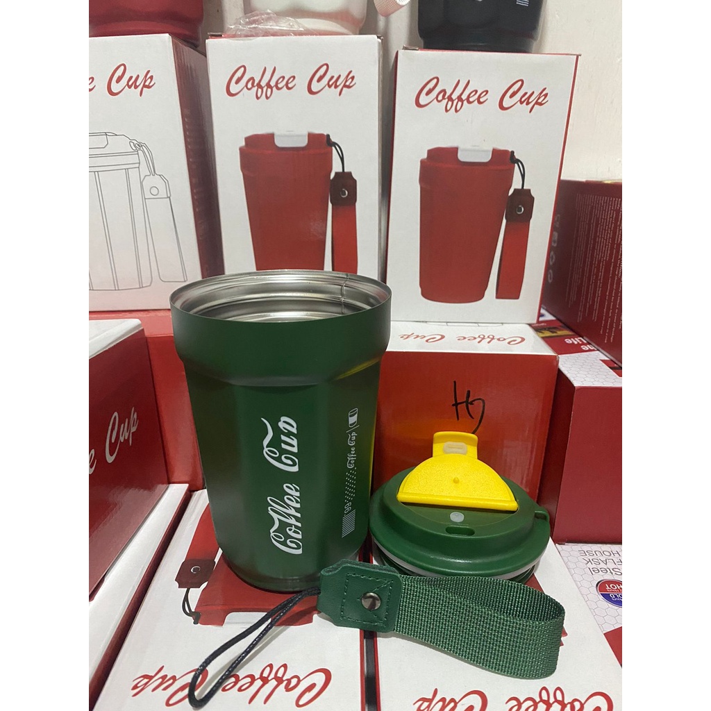 Jual Coffee Cup Silicone Travel Size 390ml / Gelas Minum Tumbler