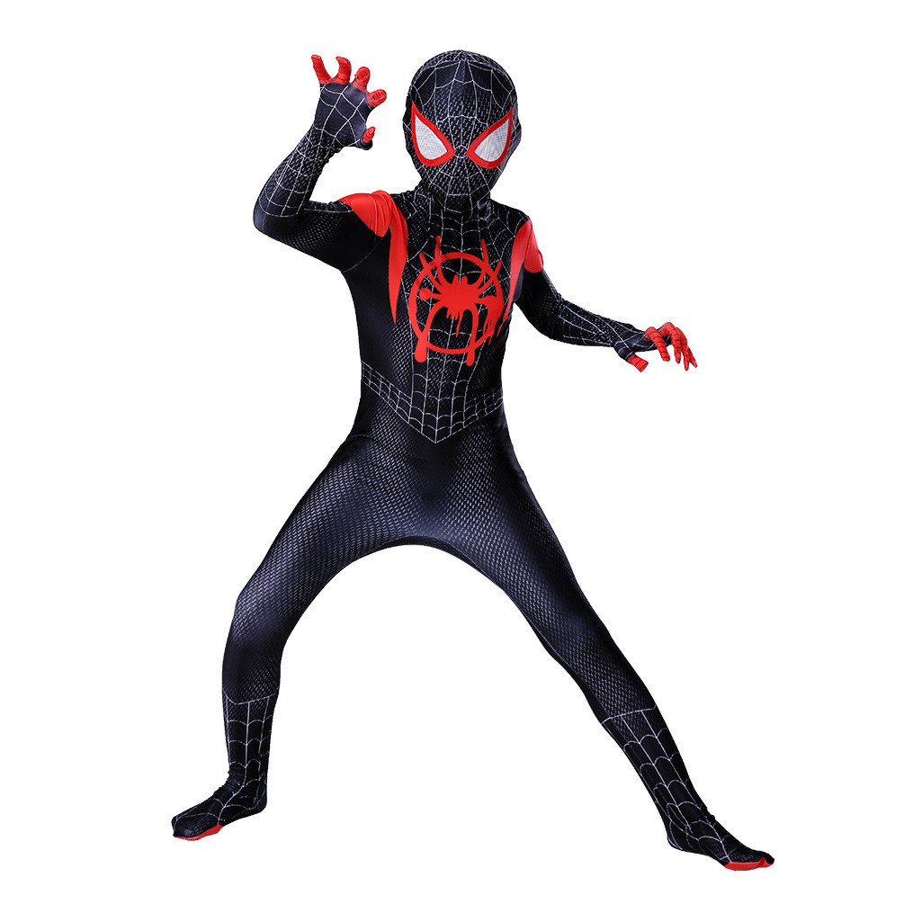 Jual Kostum Spiderman Miles Morales Spider-Man Costume Spider Verse ...