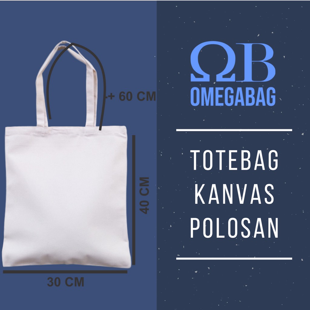 Jual TOTEBAG KANVAS POLOS TEBAL PREMIUM TAS KANVAS MURAH TAS PROMOSI -  Hitam, Zipper - Kab. Sukoharjo - Jezsweetsecret