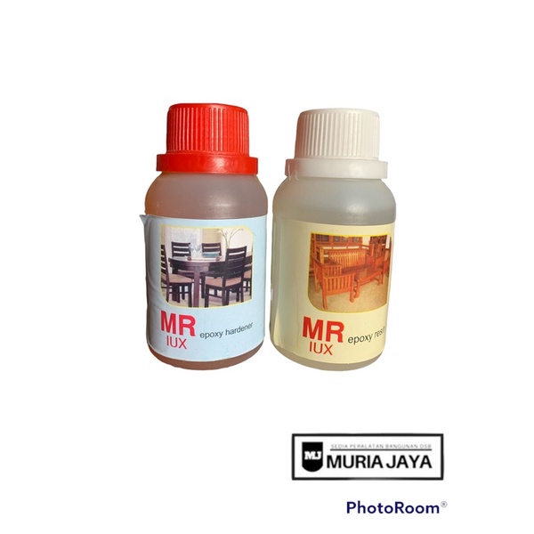 Jual LEM MR LUX 1 set 1/4 KG EPOXY resin dan hardener Shopee Indonesia