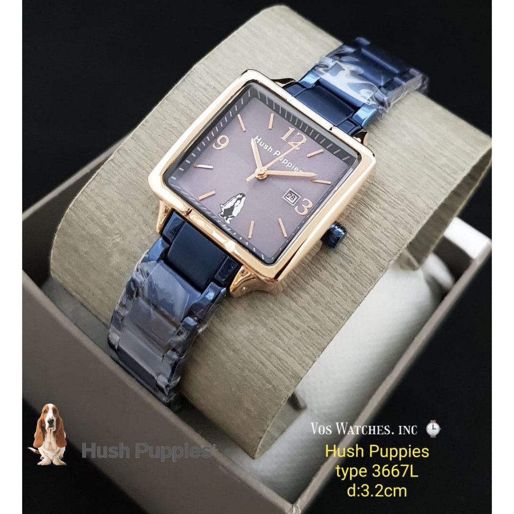 Jual Jam Tangan Cewek Hush Puppies H3625 Tanggal Aktif ( Include Box ...