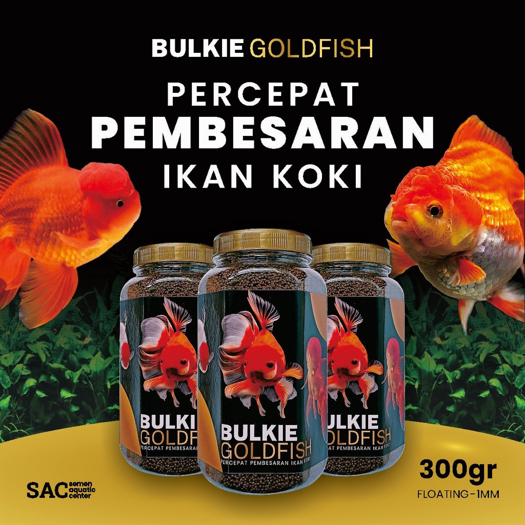 Jual Pakan Premium Makanan Ikan Koki Pelet Bulkie Untuk Pembesaran Gold Fish Growth Gr Gr