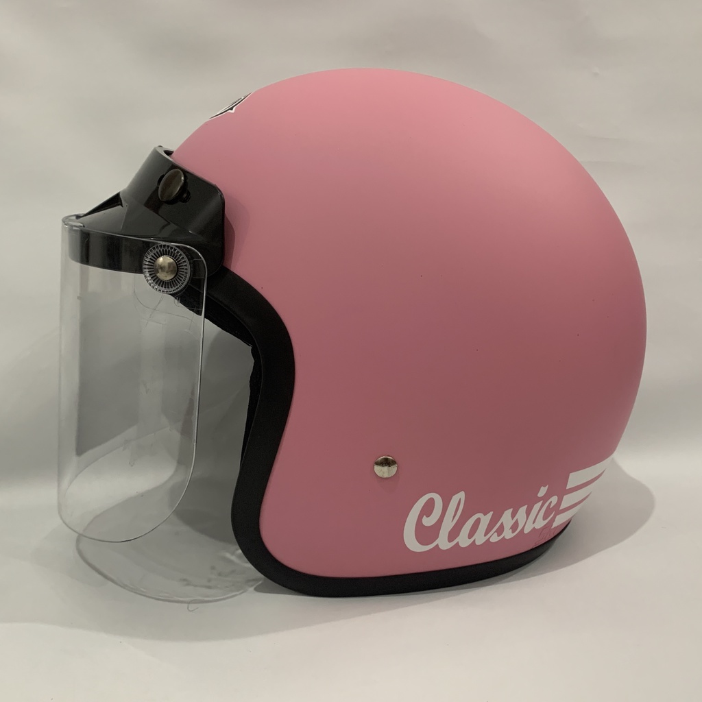 adult pink helmet